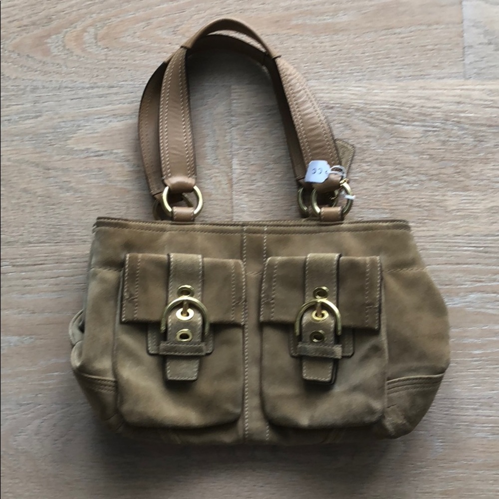 Brown coach purse